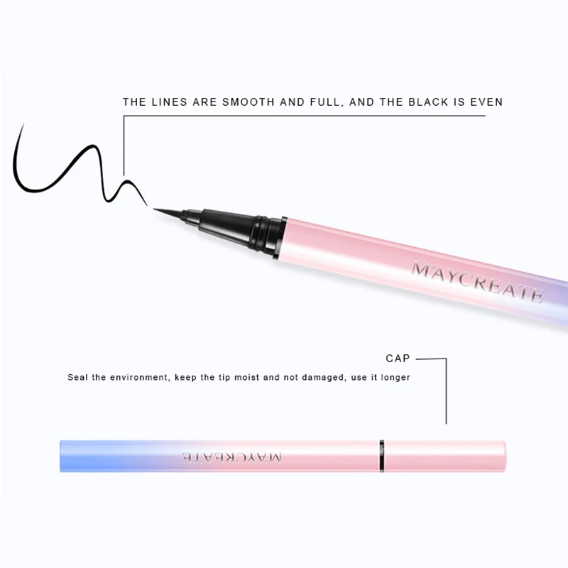 Жидкая подводка для глаз MɺYCREATE Водостойкая Подводка ресниц профессиональная |