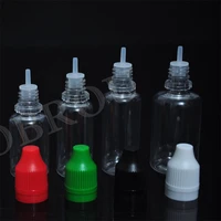 200pcs 5ml 15ml 30ml liquid juice pet plastic dropper bottles with childproof cap and long fine tips clear eye liquid bottle