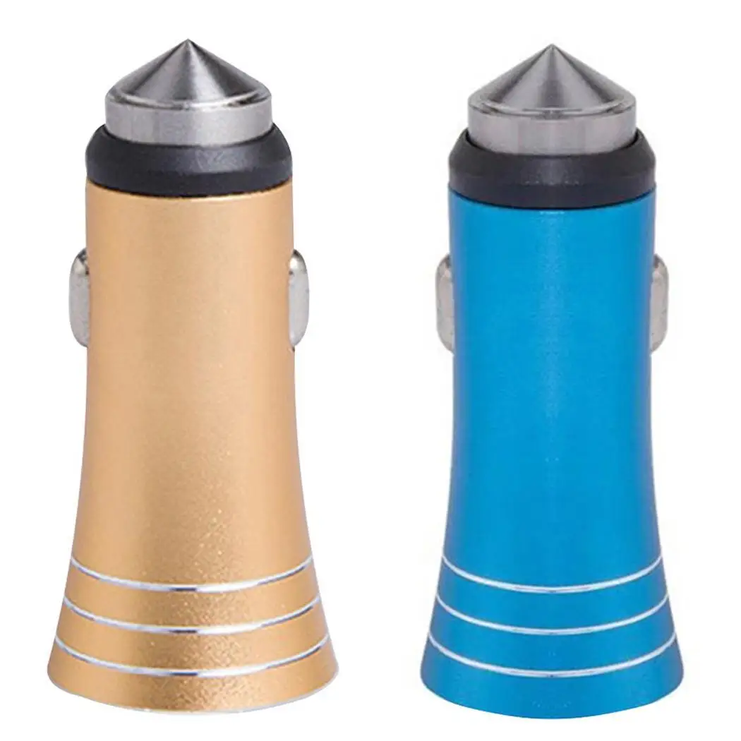 Высокоскоростное автомобильное зарядное устройство USB с защитным молотком 2100mA