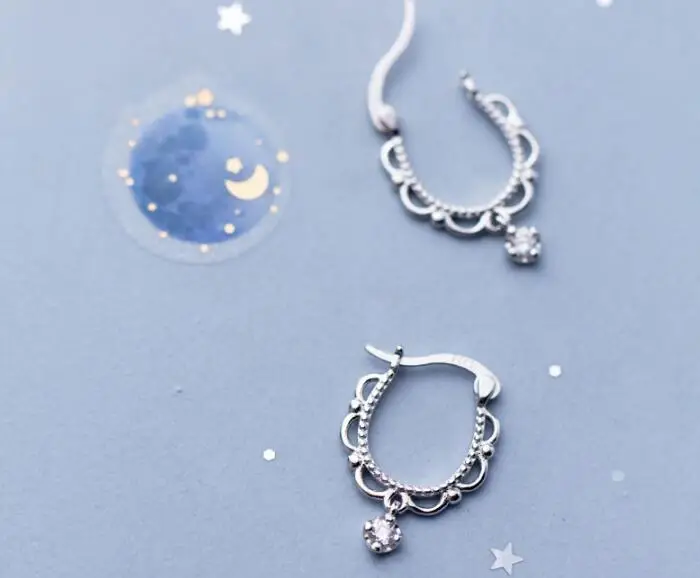 

Реальное. Женские серьги-подвески из стерлингового серебра 925 пробы с белым цирконием и цирконием, подарок GTLE2697