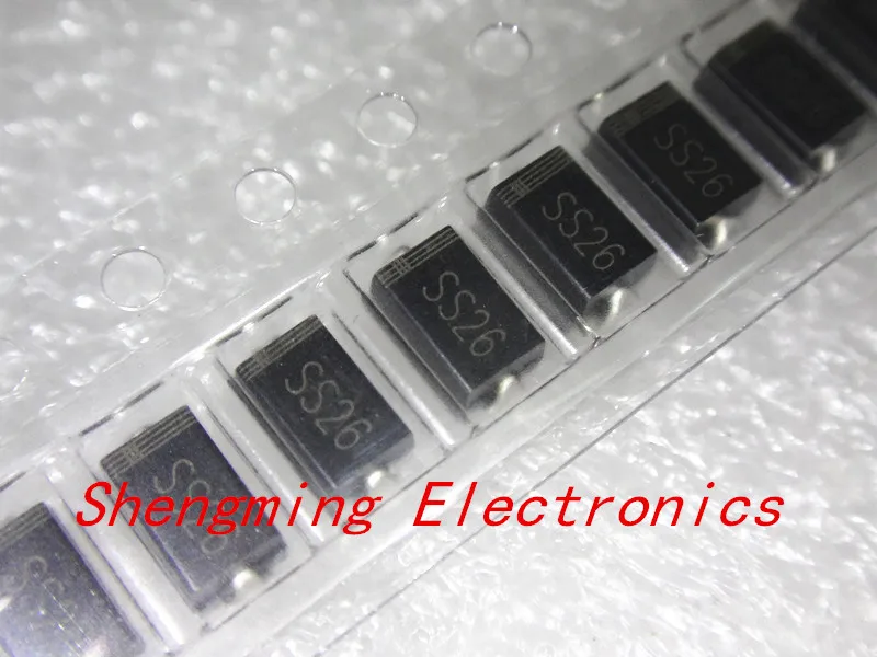Ott26 SR260 2A 60V SMA DO 214AC schoky Diode 100 шт.|sr260 diode|100pcs diodediode 100pcs |