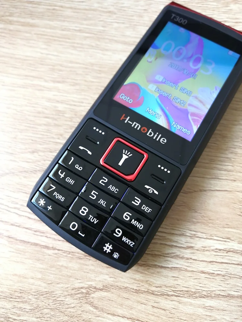 H mobile T300 русская клавиатура 2 8 &quotэкран GSM телефон супер фонарик нагрузки Динамик