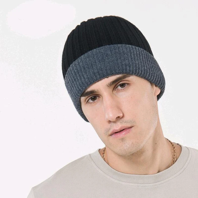 Фирменная Новинка модная зимняя шапка для Для мужчин женщин Hat Skullies шапочки