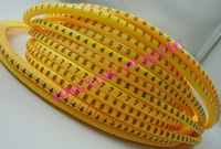 freeshipping ec 0 ec 1 ec 2 ec 3 0 5 0 75 1 0 1 5 2 5 to 16mm2 12 different number 0123456789 cable marker yellow color set