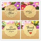 Самоклеящиеся Стикеры с надписью Thank You Love, диаметр 3 см, 100 шт.