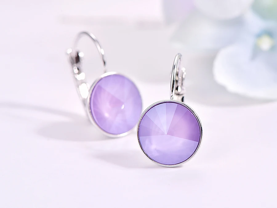 Серьги-гвоздики с кристаллами Swarovski, новые модные круглые женские серьги Bella, вечерние свадебные серьги, ювелирные изделия, подарок для мамы и женщины