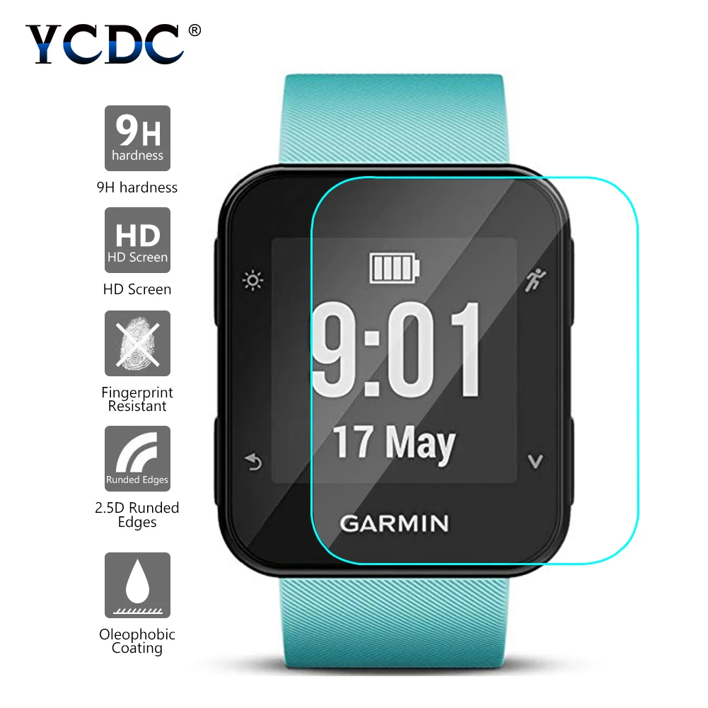 0 26 мм ультра тонкий протектор экрана из закаленного стекла для Garmin Forerunner 35|Защита