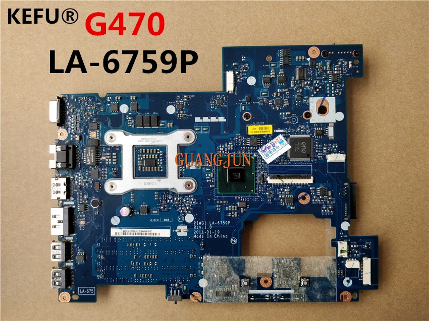KEFU PIWG1 UB6 LA-6759P материнская плата для ноутбука LenoVo G470 ноутбук ПК