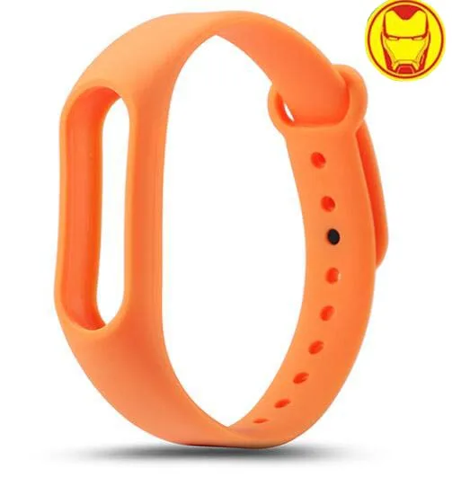 orange No.3 avengers marvel For Xiaomi Mi Band 4 3 2 Bracelet Strap Miband 3 2 Strap Wristband Band For Mi Band 2 3 4 Silicone - Цвет ремешка: orange No.3