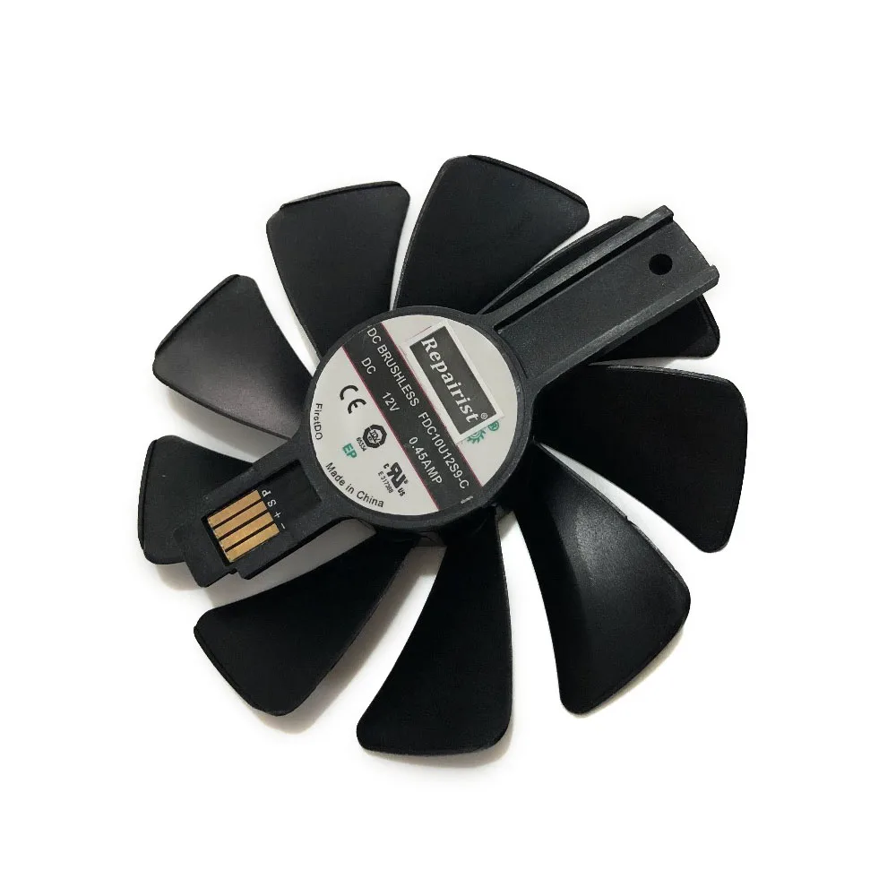 Охладитель GPU RX 580 570 Sapphire NITRO Gear светодиодный вентилятор для охлаждения карты RX580