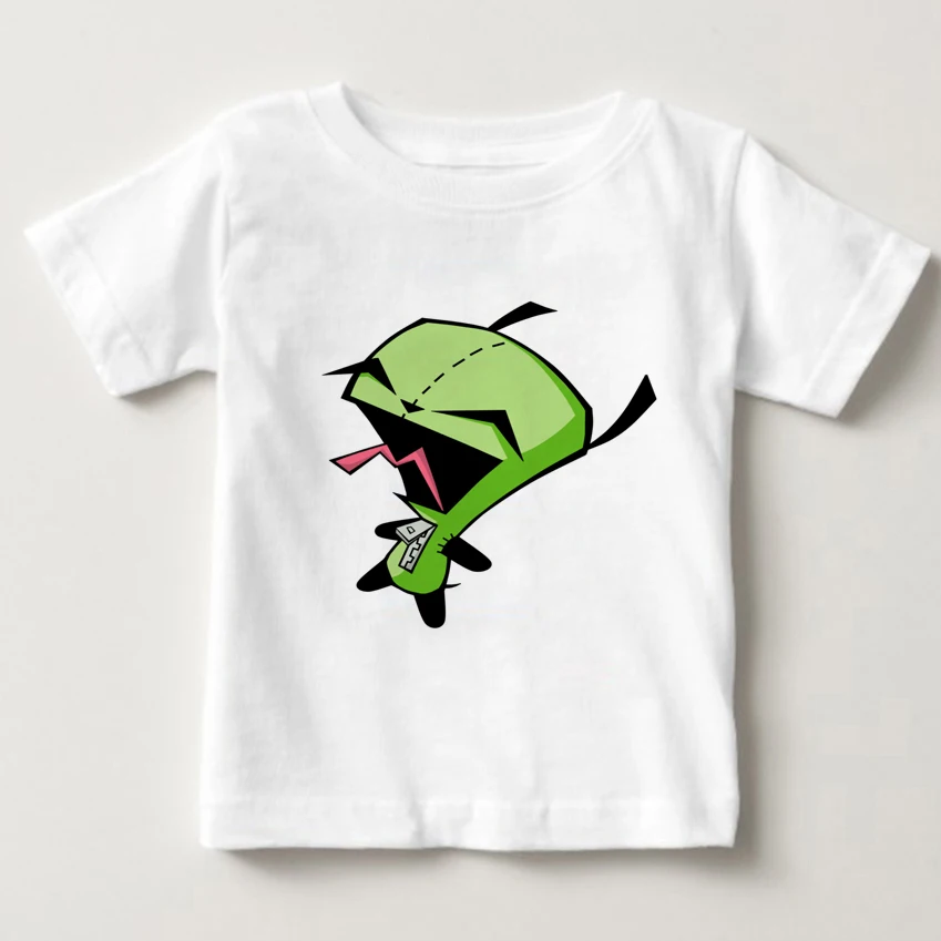 Чужой Invader Zim Мальчика Летняя одежда 2018 детская с принтом внеземной футболки