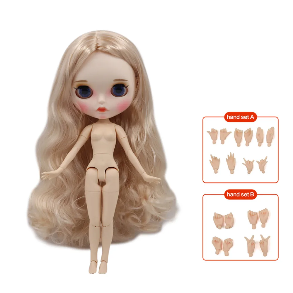 280BL3139 ICY factory blyth кукла Обнаженная соединение тела с ручным набором A& B новая матовая Лицевая панель белая кожа модные куклы подарок Специальное предложение - Цвет: 280BL3139
