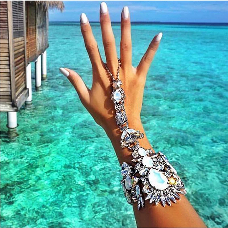 Vodeshanliwen женские свадебные сандалии до щиколотки пляжные украшения для ног