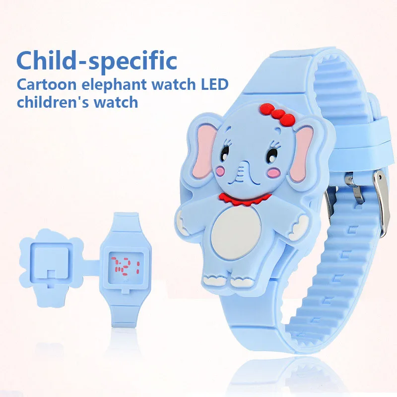 Детские электронные часы для девочек светодиодный силиконовый ремешок