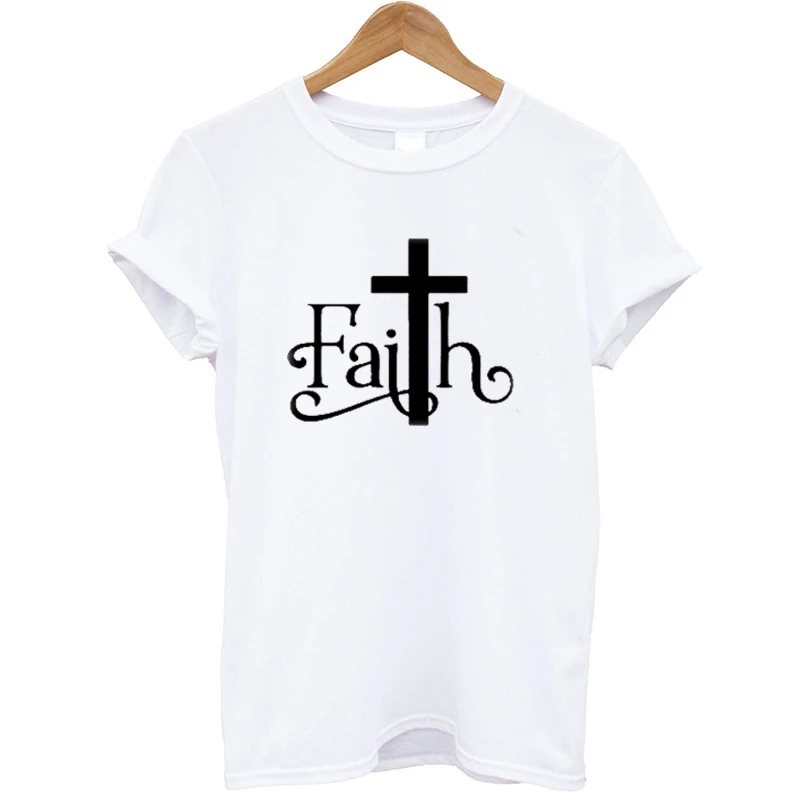 Женская футболка с короткими рукавами Faith забавные летние топы 2020 уличная одежда