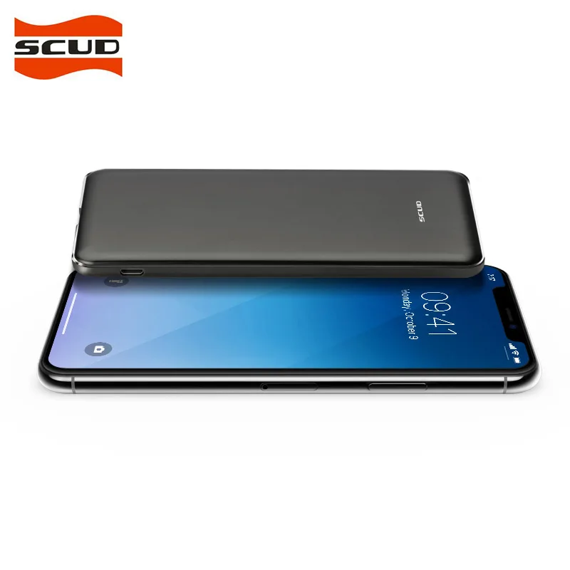 SCUD SPK-Q5 5000 мАч ультра-тонкий внешний аккумулятор Type-c и Micro USB вход портативный