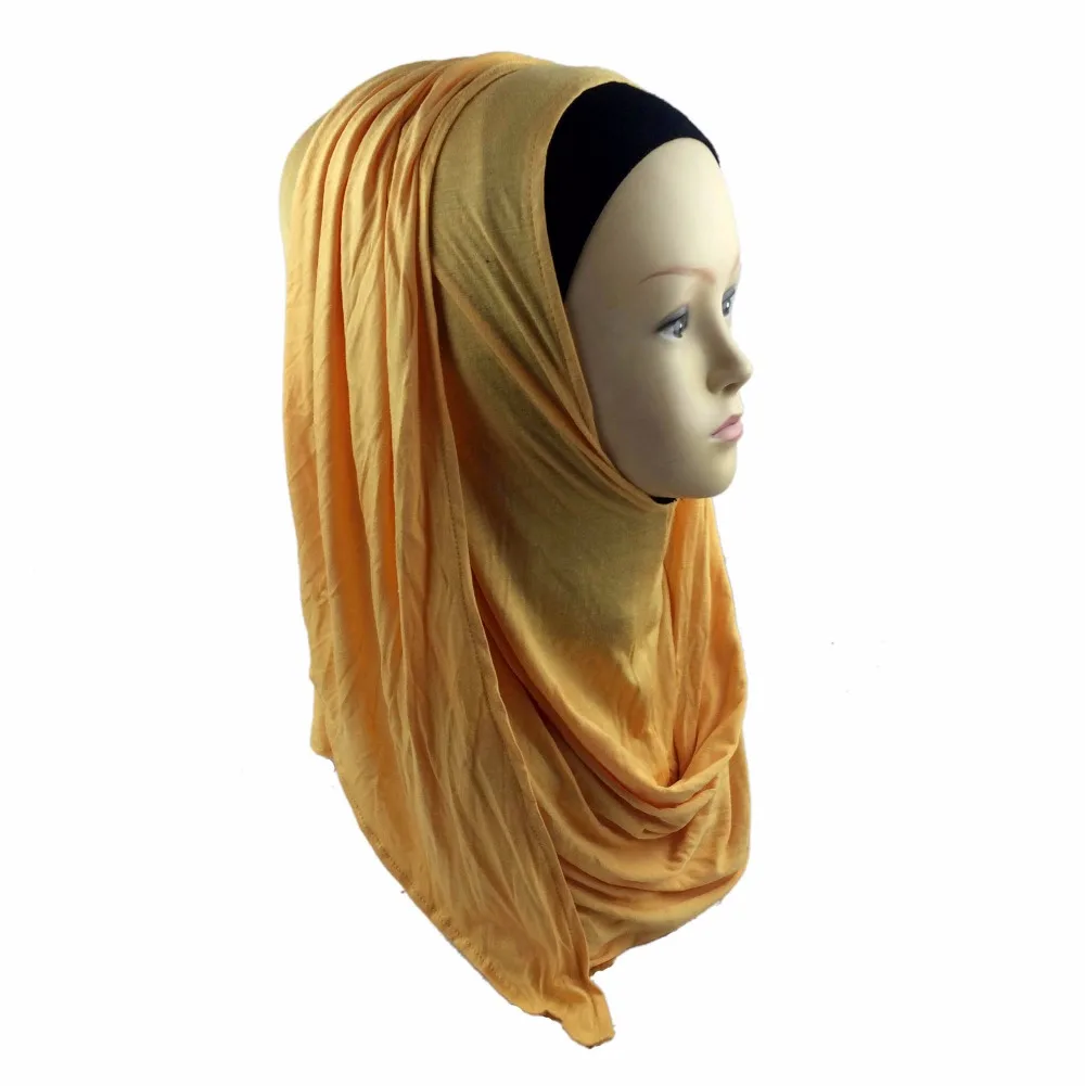 Трикотажная шаль Хиджаб без шнуровки шали простые amira hijabs шарф из хлопкового