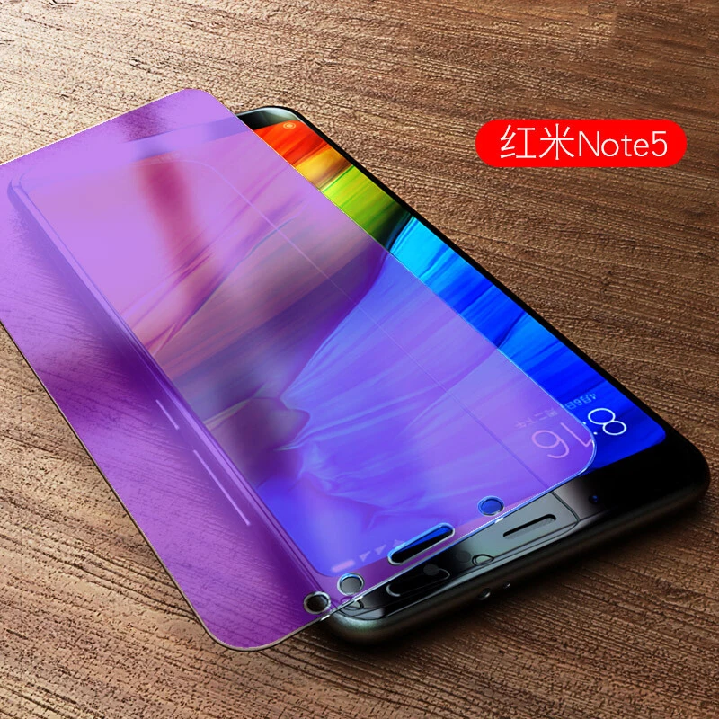 EXUNTON 2.5D 9H полное покрытие анти синее закаленное стекло для Xiaomi Redmi Note 5 Note5 синий
