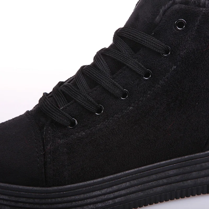 Botas femininas женские зимние ботинки замшевые теплые Зимняя обувь на платформе