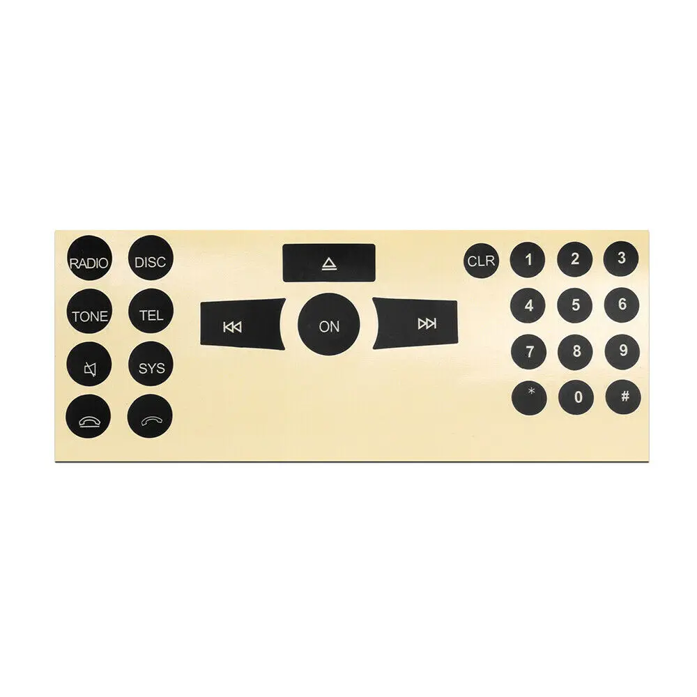 1PC/2PC Cars Radio Number Button Repair Stickers For 2007-2014 Mercedes Benz C E GLK W Class | Автомобили и мотоциклы