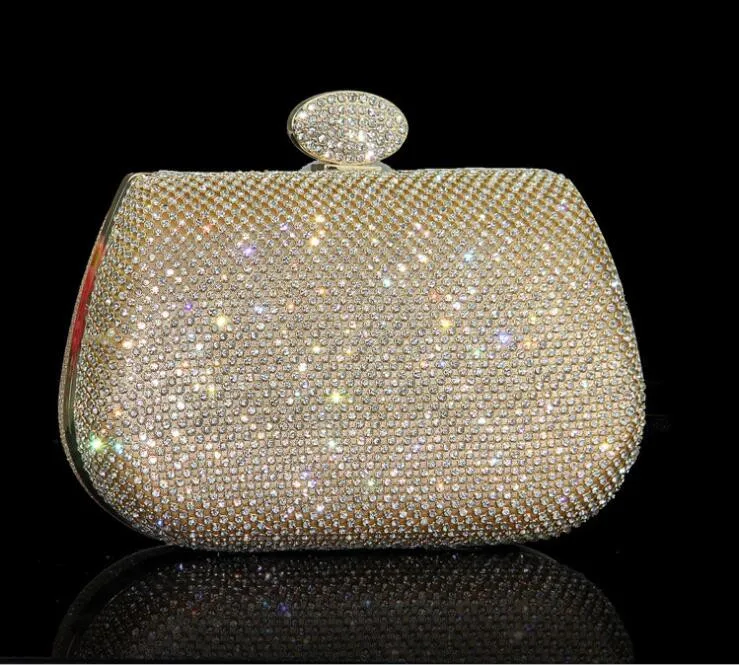 Женский клатч со стразами вечерняя сумочка роскошная Блестящая Сумочка с