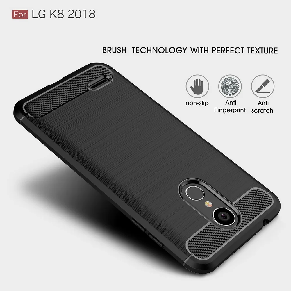 Роскошный Матовый чехол s для LG K8 2018 Ультратонкий Мягкий силиконовый из