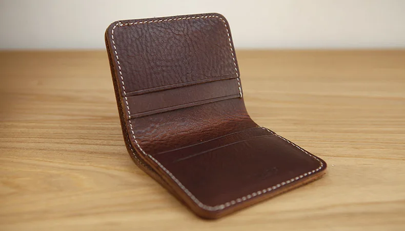 LAN натуральная кожа мужской ручной работы короткий кошелек из телячьей кожи