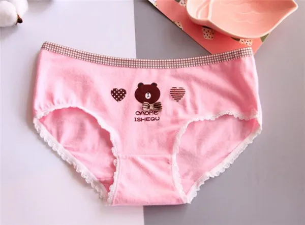 Нижнее белье для девочек трусики с бантом и низкой талией трусы молодых