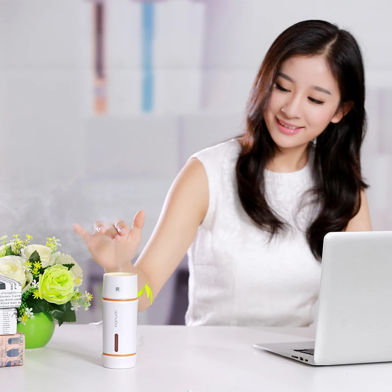 Бамбуковый светодиодный ночник мини увлажнитель воздуха диффузор очиститель