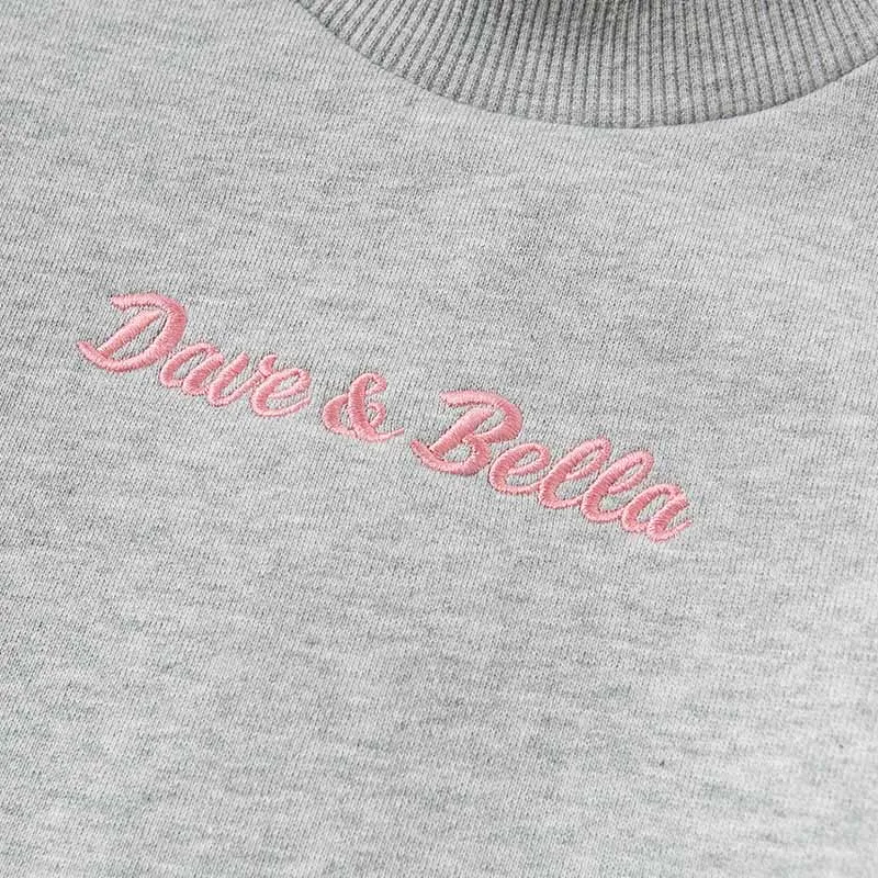 Dave bella/DBK8309 детские модные платья для девочек От 5 до 11 лет Осеннее Эксклюзивное