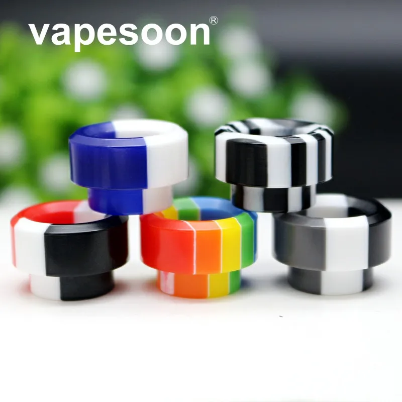 

20pcs Newest Design 810 Resin Drip Tip For Kennedy 24 528 Reload Manta Kylin RTA etc 5 colors