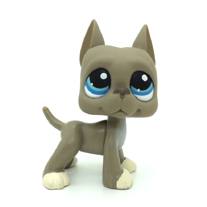 Редкие игрушки Lps для питомцев#2254 маленький Кокер-спаниель, старый щенок, серый, серый, белый, рисунок мокко, детские рождественские подарки