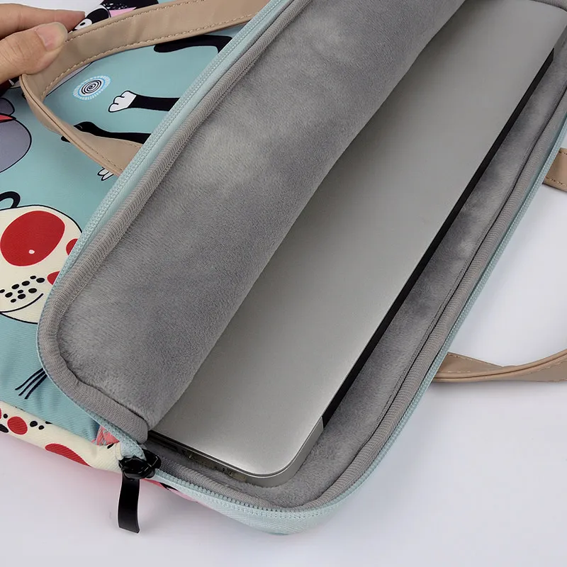 netbook shoulder bag laptop case for macbook air 2019 pro retina 1113 3 for xiaomi 12 5 15 6 cats pattern style cute 2020 free global shipping