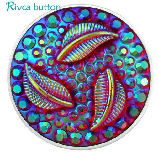 Высокое качество Rivca кнопки красочные акриловые защелки застежка молния
