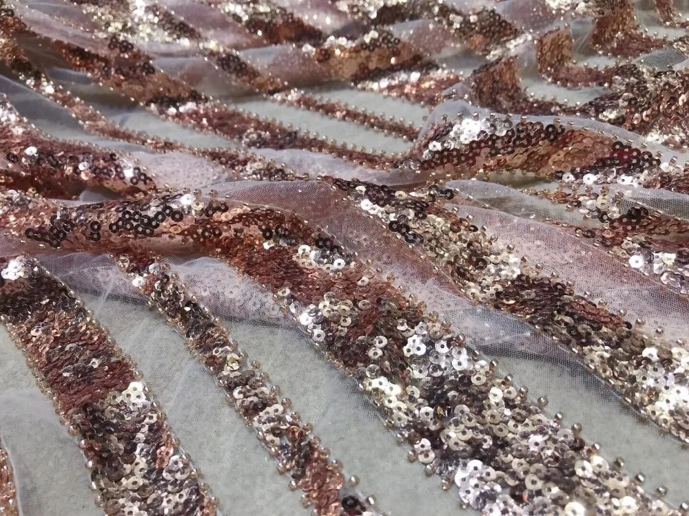 

Embroidered Net Fabric with beads With super Quality SYJ-121411 African Tulle Lace Fabric For party Dress