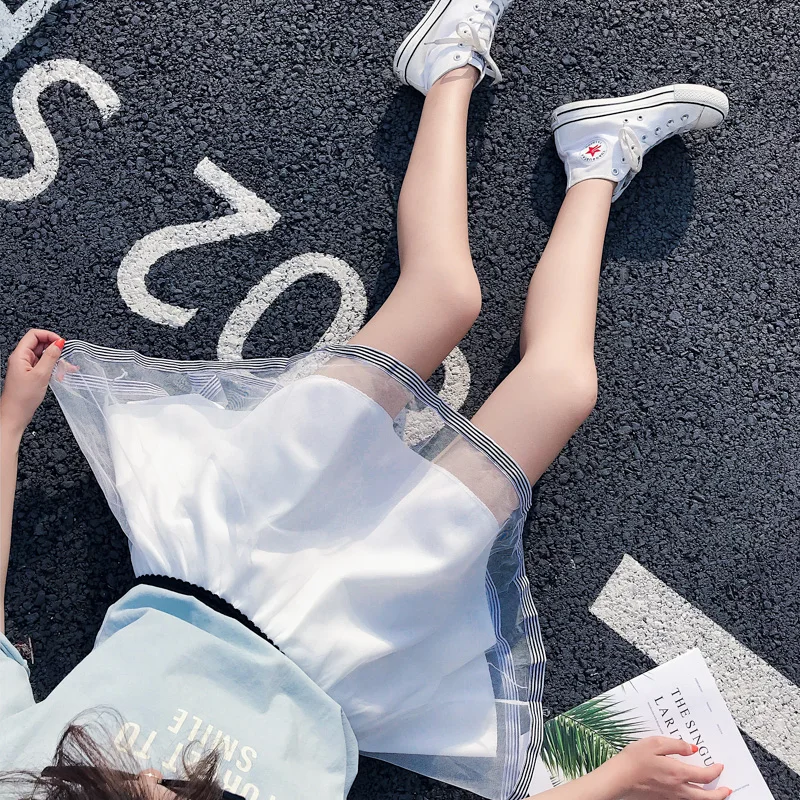 Сексуальная Короткая юбка для школьниц Женская трапециевидная Коктейльная