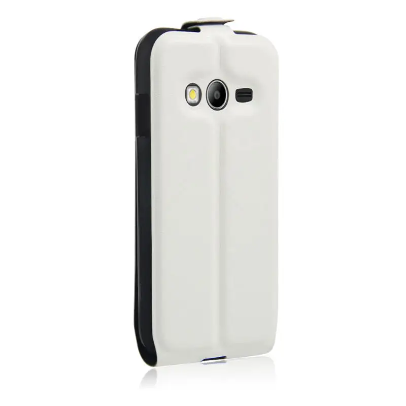 Роскошный кожаный чехол-книжка для samsung Galaxy Ace 4 Ace4 SM-G313H SM G313H Ace 4 Neo SM-G318H SM G318H G318 Ace4 Neo - Цвет: white