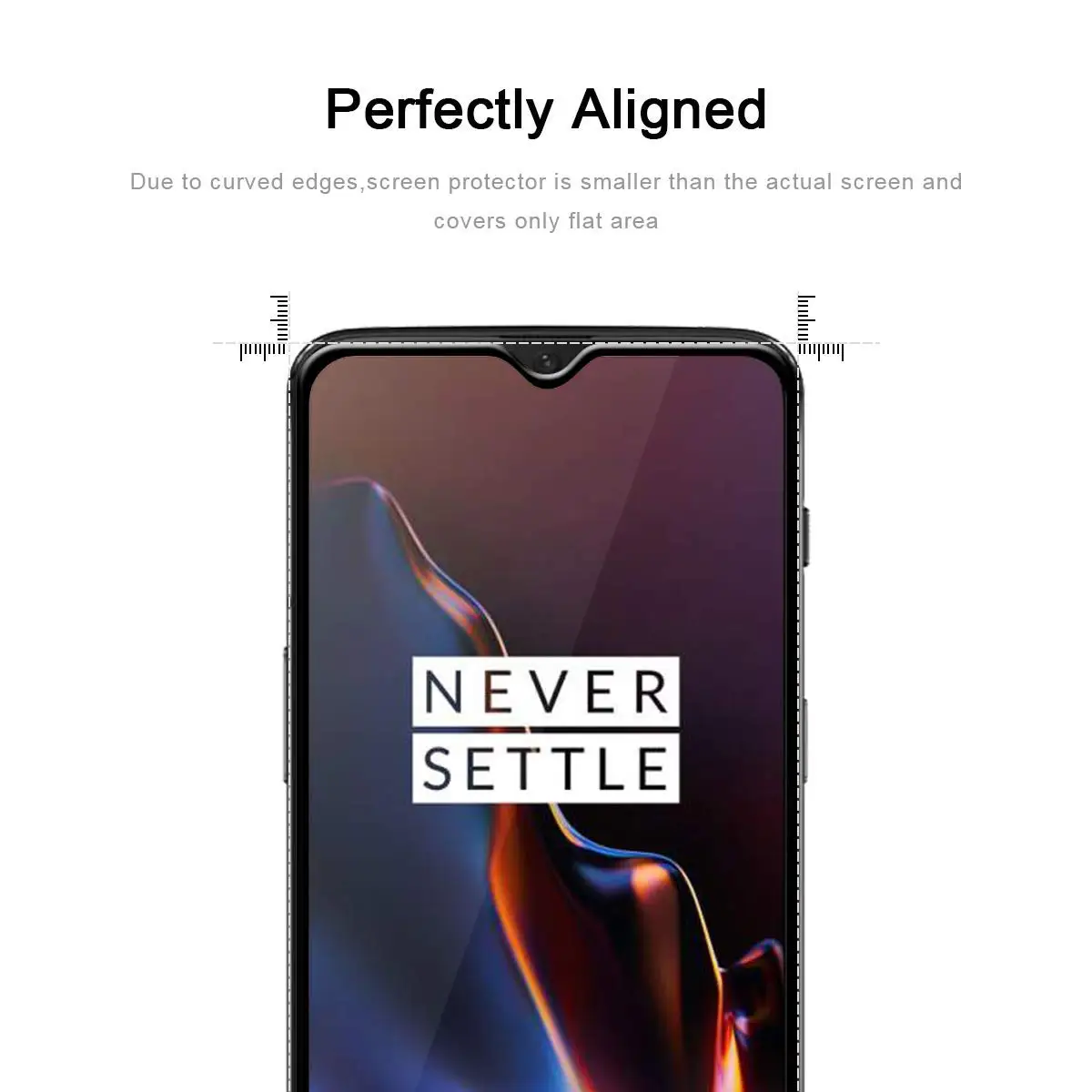 JANSIN 5D Edge изогнутое OnePlus 6T закаленное стекло Защитная пленка для экрана A6010