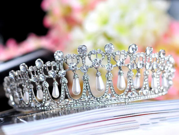HIMSTORY 2019 Новая принцесса Диана Тиары Корона Хрустальная и жемчужная Свадебная