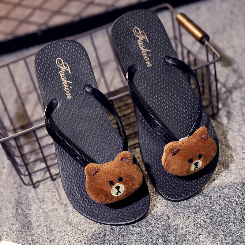 Милые женские шлепанцы с медведем CuddlyIIPanda уткой каваи милым морковным дизайном