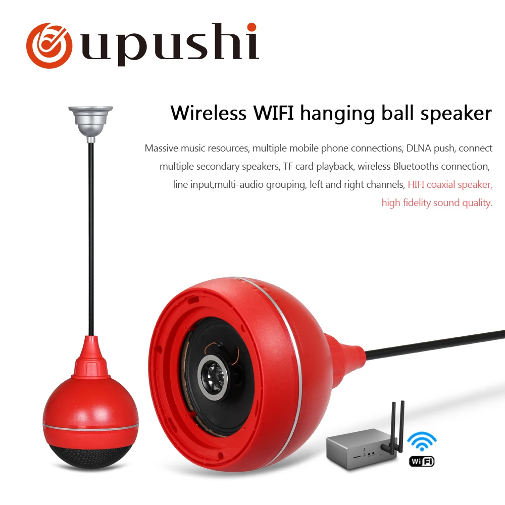Oupushi KD 905 Wi Fi настенный динамик с шариком Активное управление Bluetooth для системы