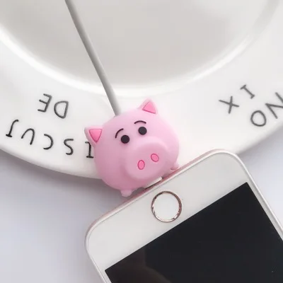 Style 9 1 шт. кабель протектор для iPhone кабель Зарядное устройство USB кабель намотка-держатель аксессуар органайзер милый животный кукла модель Забавный - Цвет: Style 9