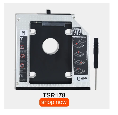 TISHRIC 12,7 кассета SATA 2nd 2,5 HDD жесткий диск SSD корпус жесткого диска DVD-ROM Optibay чехол для lenovo ThinkPad T420 T430 T510 T520 T530