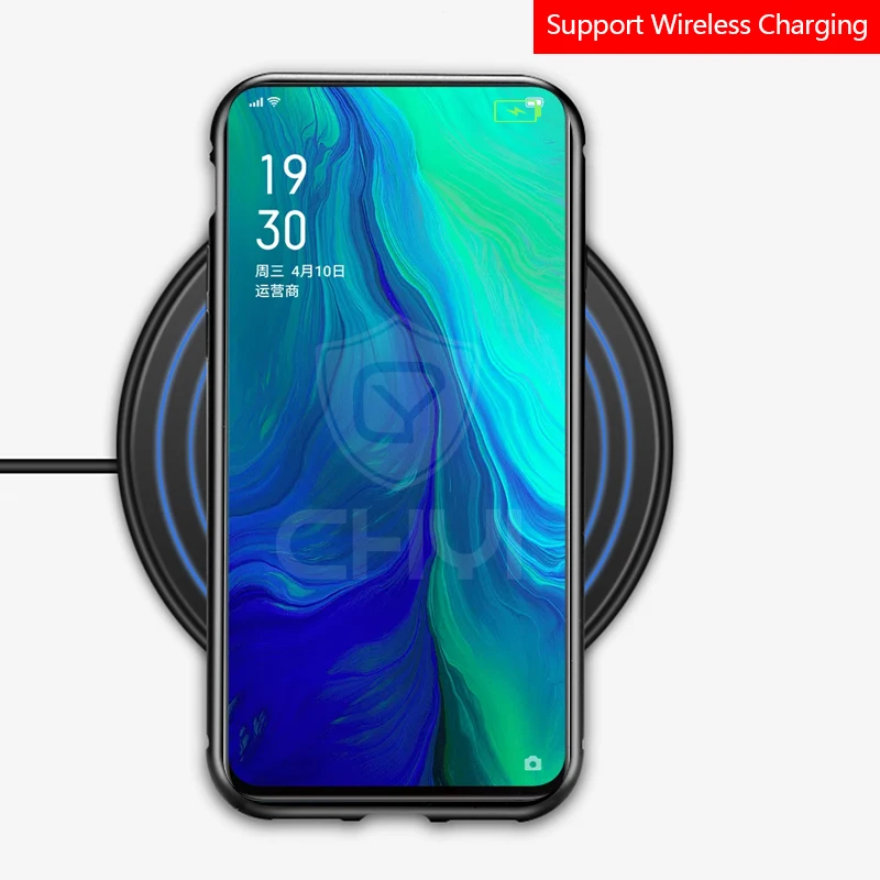 Magnetic Case for OPPO Reno A5 A7 A5S Clear Glass Hard Back Cover Metal Frame Protective Coque F11 PRO A3S Shell |