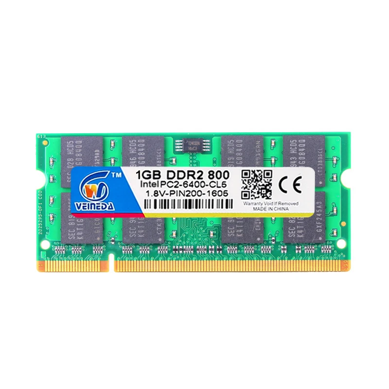 VEINEDA Ram ddr2 1 Гб 2 ГБ 4 800 МГц PC2-6400 Sodimm ddr 240PIN для всех ноутбуков Intel и AMD Mobo | Компьютеры