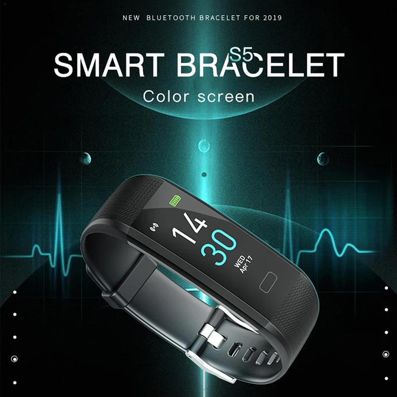 Новинка умный Браслет S5 спортивные часы с шагомером фитнес трекер для бега