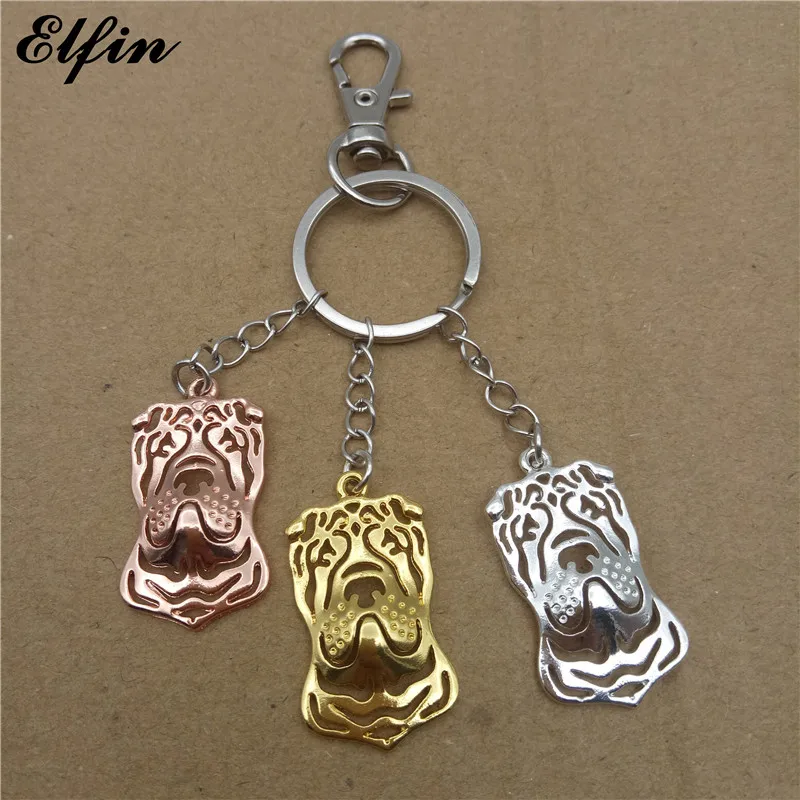 Брелок Elfin в китайском шэре золотистый серебристый цвет животные бижутерия для