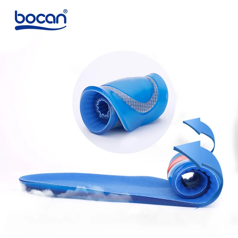 Bocan Silicon Gel Insoles Foot Care for Plantar Fasciitis Heel Spur Shoe Insoles Shock Absorption Pads arch orthopedic insoles