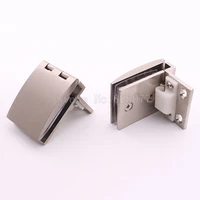 8pcs showcase glass door hinges brushed finished wine cabinet door hinges glass hinges for cupboard glass clamps