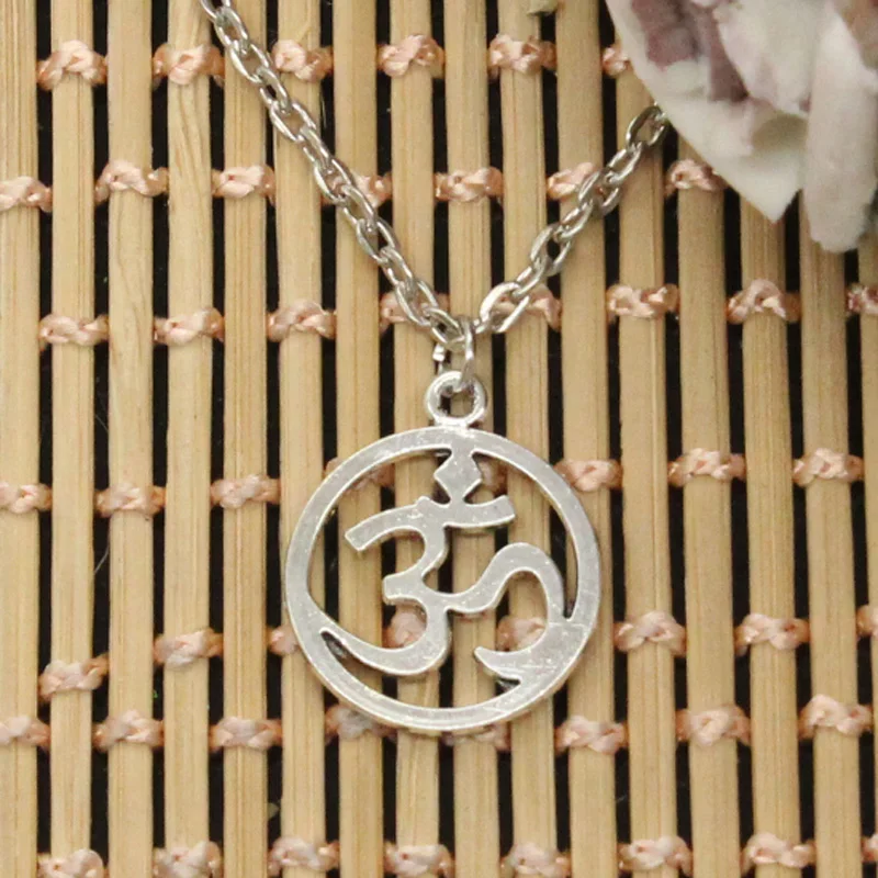 Новая мода подвески для йоги круглый крест цепь короткая длинная мужская женская